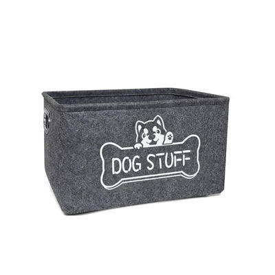 Cão Cat Pet Toy Storage Bin do agregado familiar com punhos do metal