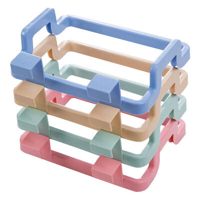 Tipo cremalheira da parte traseira de porta da cozinha do escaninho de lixo do agregado familiar portátil