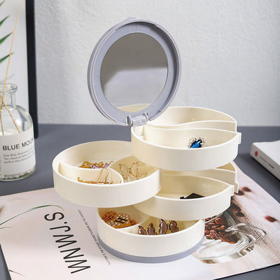 Organizador plástico girado Storage Box da joia para o brinco do parafuso prisioneiro