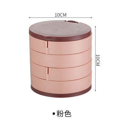 Organizador plástico girado Storage Box da joia para o brinco do parafuso prisioneiro