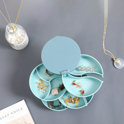 Organizador plástico girado Storage Box da joia para o brinco do parafuso prisioneiro