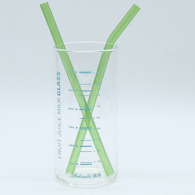Palhas bebendo de vidro coloridas múltiplas de Borosilicate das palhas de vidro reusáveis