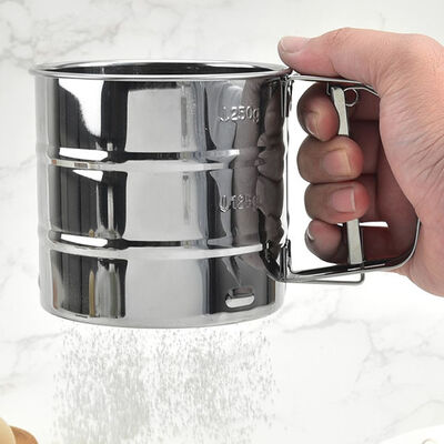 Filtro de aço inoxidável de Fine Mesh Flour Sieve Powdered Sugar da peneira da cozinha