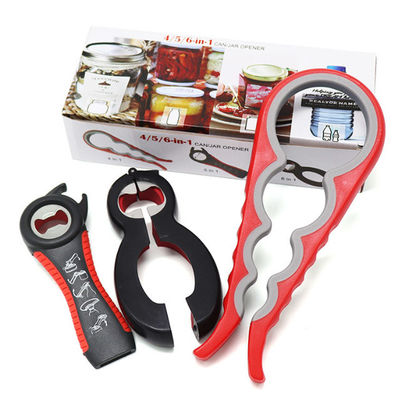 5 em 1 multi função podem jogo do abridor de garrafa do abridor com punho do silicone