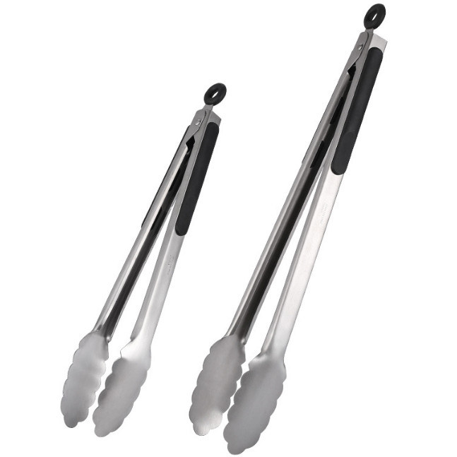Aperto de aço inoxidável do deslizamento de Tong Set Cooking Utensils Non da cozinha