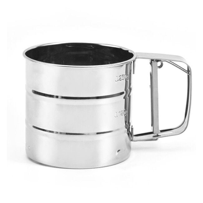 Filtro de aço inoxidável de Fine Mesh Flour Sieve Powdered Sugar da peneira da cozinha