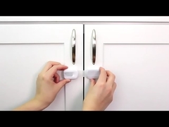 Drawer Cabinet Houseware Plastic Products Adhesive Door Lock Straps For Babies Safety