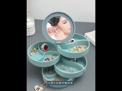 Rotated Plastic Jewelry Organizer Storage Box for Stud Earring