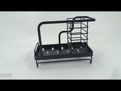 Sink Caddy Organizer Stainless Steel with Removable Drain Pan for Sponge