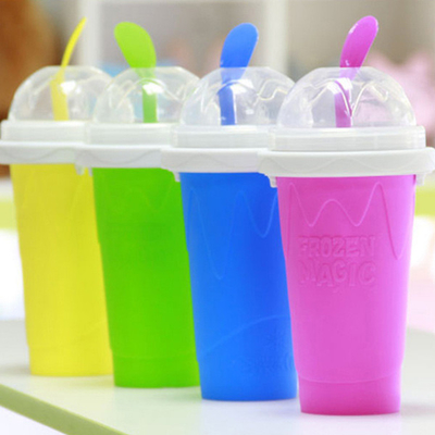 copo lamacento do fabricante do silicone 350ml com tampa e palha