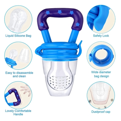 Alimentador seguro do fruto fresco do silicone do produto comestível para reusável livre do infante BPA