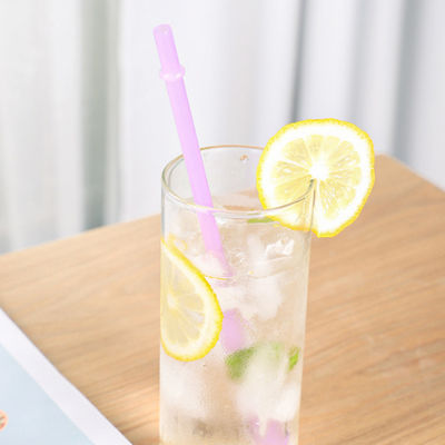 O arco-íris coloriu as palhas plásticas reusáveis 10,5 da substituição de Tritan em longo