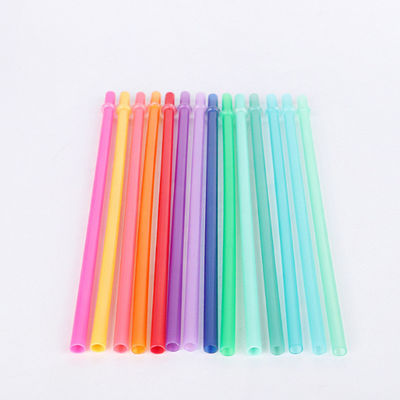 O arco-íris coloriu as palhas plásticas reusáveis 10,5 da substituição de Tritan em longo