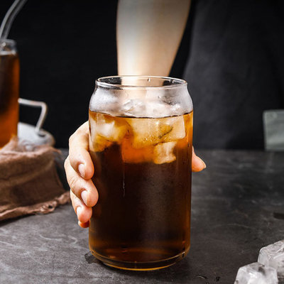 A cerveja do café 16oz de Milktea do espaço livre do Borosilicate agride transparente