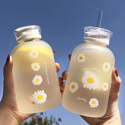transparente portátil da escala de Juice Cute Water Bottle With do leite 480ml