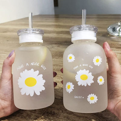 transparente portátil da escala de Juice Cute Water Bottle With do leite 480ml
