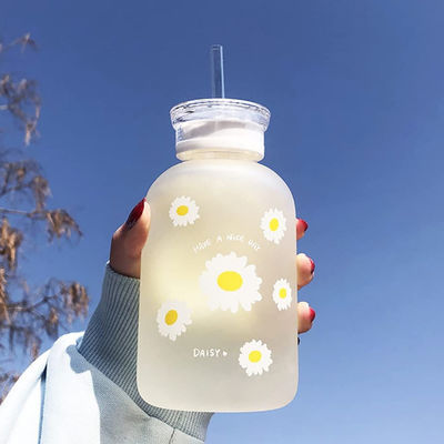 transparente portátil da escala de Juice Cute Water Bottle With do leite 480ml