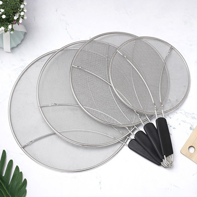 De aço inoxidável de prata chapinha a tela para fritar Pan Bulk Kitchen Supplies