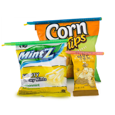 4 varas multicoloridos do aferidor do saco de plástico dos tamanhos para o armazenamento do alimento da cozinha