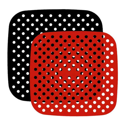 Frigideira quadrada reusável Mat Non Stick do ar do silicone 21cm