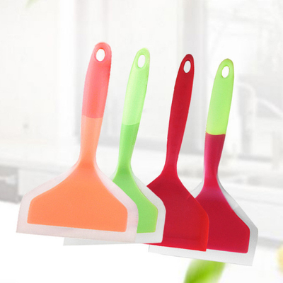 A Não-vara que cozinha panquecas seguras do silicone trabalha com pá para ovos pesca a pizza da panqueca