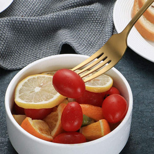 Talheres utensílio de cozinha conjunto de talheres de ouro aço inoxidável