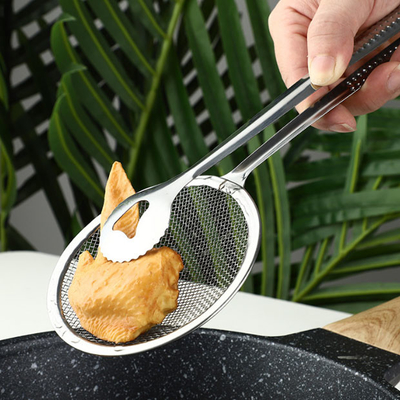 Filtro para fritar óleo Clipe para comida frita Utensílios domésticos de aço inoxidável