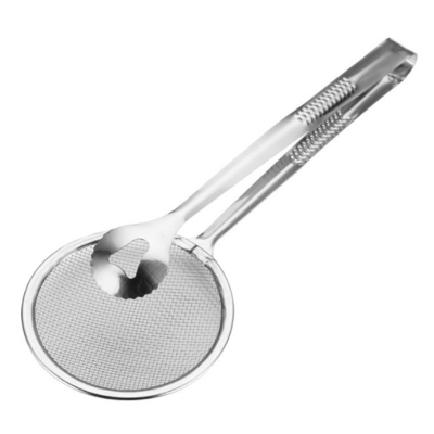 Filtro para fritar óleo Clipe para comida frita Utensílios domésticos de aço inoxidável