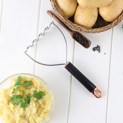 Masher de aço inoxidável de prata moderno da batata resistente