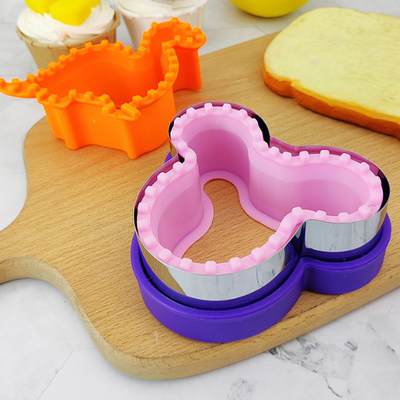 Cortador do sanduíche de Mickey Shapes Bread DIY da estrela do coração de aço inoxidável
