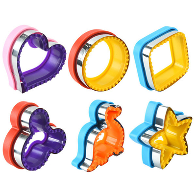 Cortador do sanduíche de Mickey Shapes Bread DIY da estrela do coração de aço inoxidável