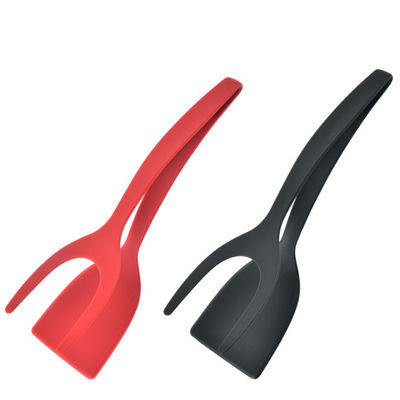 Assado 2 de Fried Egg Double Spatula Bread em 1 aperto Flip Tongs Pp Material