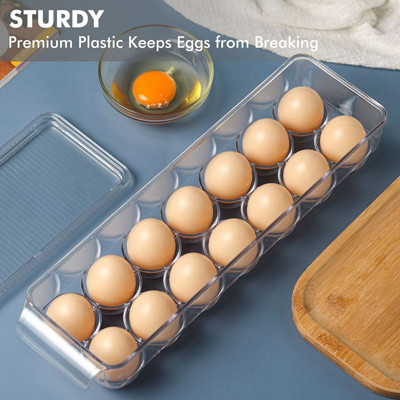 Recipiente do ovo do refrigerador da cozinha 14PCS com tampa e punho