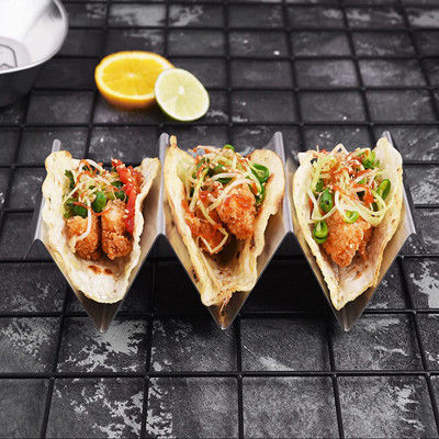 Os suportes de aço inoxidável do taco da tira aumentam fontes da cozinha