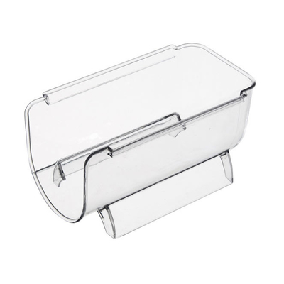 O suporte de garrafa de água plástico do vinho dos escaninhos de armazenamento do refrigerador está empilhável