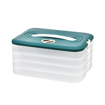 Caixa de armazenamento da bolinha de massa do armazenamento do alimento com multi camada das tampas