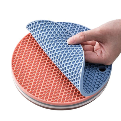 O utensílio da cozinha desliza não o suporte de potenciômetro quente Mat Coaster do silicone resistente ao calor