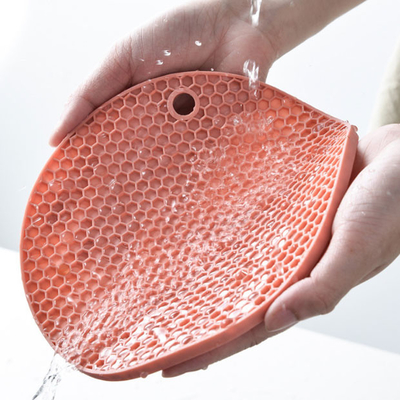 O utensílio da cozinha desliza não o suporte de potenciômetro quente Mat Coaster do silicone resistente ao calor
