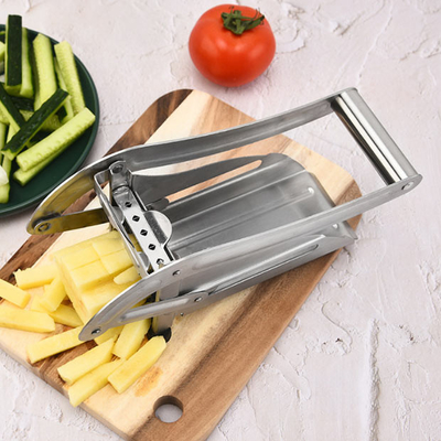 Cortador manual de aço inoxidável da batata da multi função com punho confortável