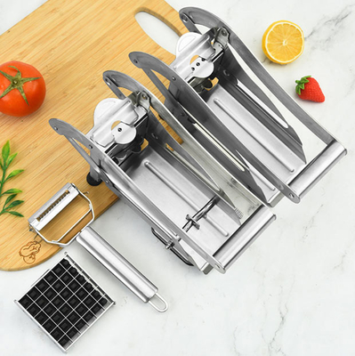 Cortador manual de aço inoxidável da batata da multi função com punho confortável