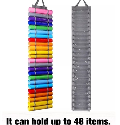 Organizador Rack Houseware do armazenamento de 48 Rolls do vinil do suporte do armazenamento do vinil da Parede-montagem de Rolls