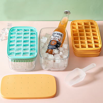 O fabricante do cubo de gelo de 28 furos molda o congelador com tampa e o escaninho para a cozinha