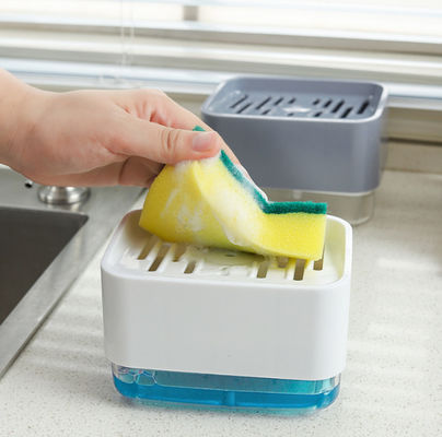 Transportador Soap Pump Dispenser da esponja da bancada da cozinha da caixa da bomba do distribuidor do sabão