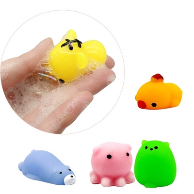 Brinquedos da inquietação de 50PCS TPR Mini Animal Squishy Stress Toys Mochi para o alívio de tensão