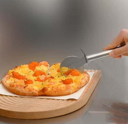 Ferramentas de cozimento da cozinha de aço inoxidável da faca da roda do cortador da pizza