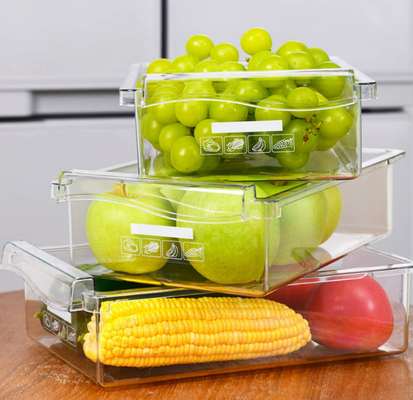 Armazenamento de Box For Food do organizador da gaveta do refrigerador do vegetal de fruto