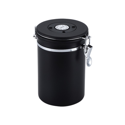 cartucho essencial de aço inoxidável de 500g Barista Tools Coffee Airtight com válvula e colher do CO2