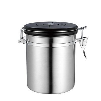 cartucho essencial de aço inoxidável de 500g Barista Tools Coffee Airtight com válvula e colher do CO2