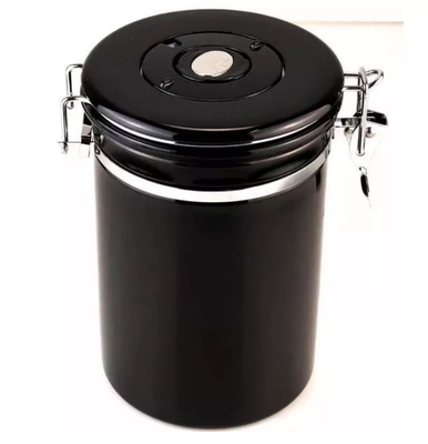 cartucho essencial de aço inoxidável de 500g Barista Tools Coffee Airtight com válvula e colher do CO2