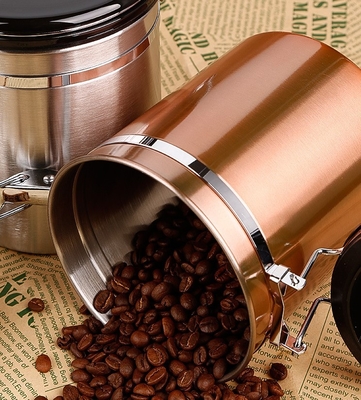 cartucho essencial de aço inoxidável de 500g Barista Tools Coffee Airtight com válvula e colher do CO2